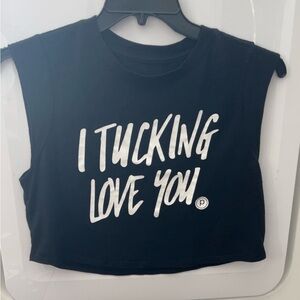 Black Graphic Crop Top